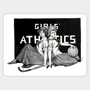 Girls' Athletics - 1913 vintage design Sticker